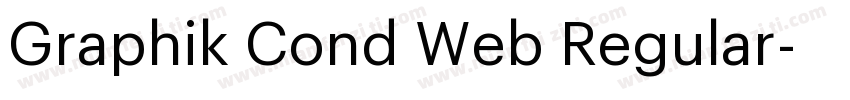 Graphik Cond Web Regular字体转换